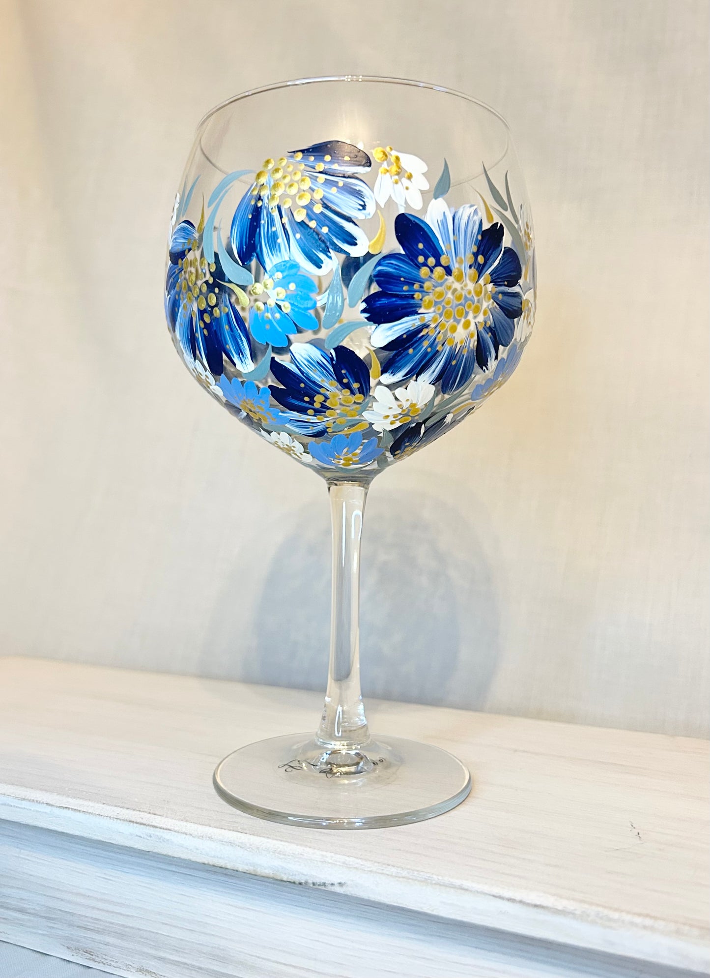 Hand-Painted Gin Glass