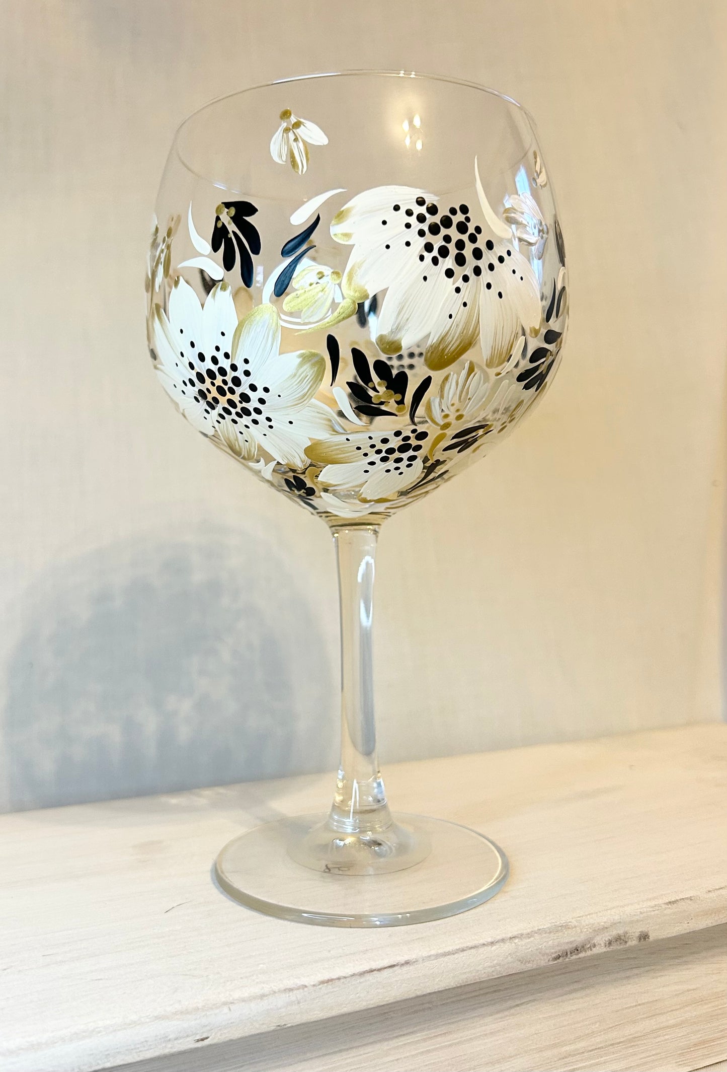 Hand-Painted Gin Glass