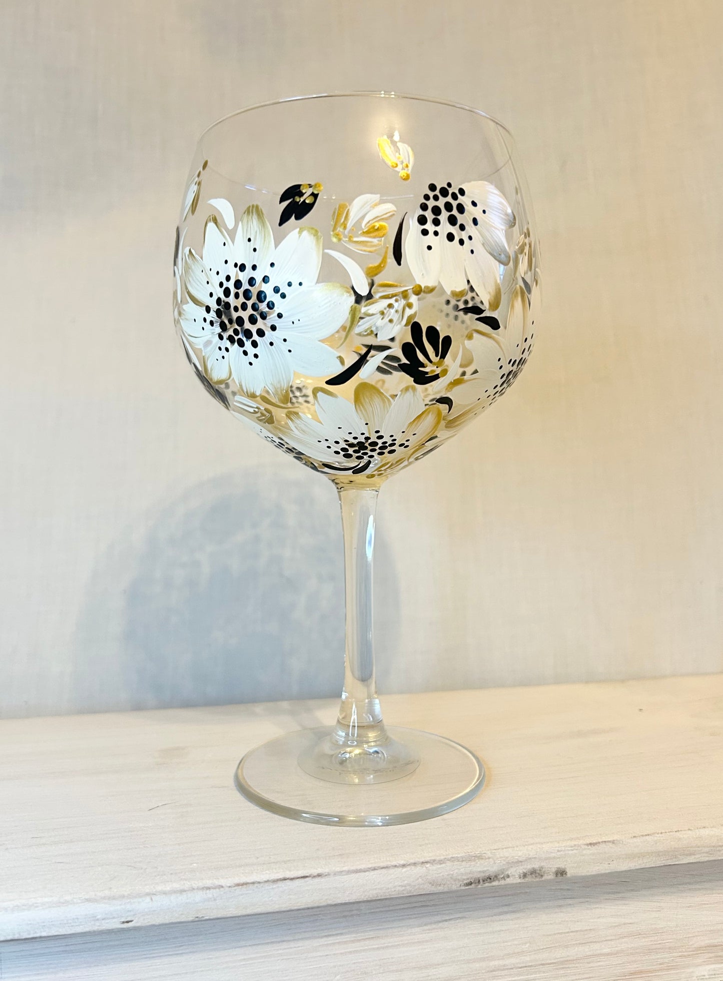 Hand-Painted Gin Glass