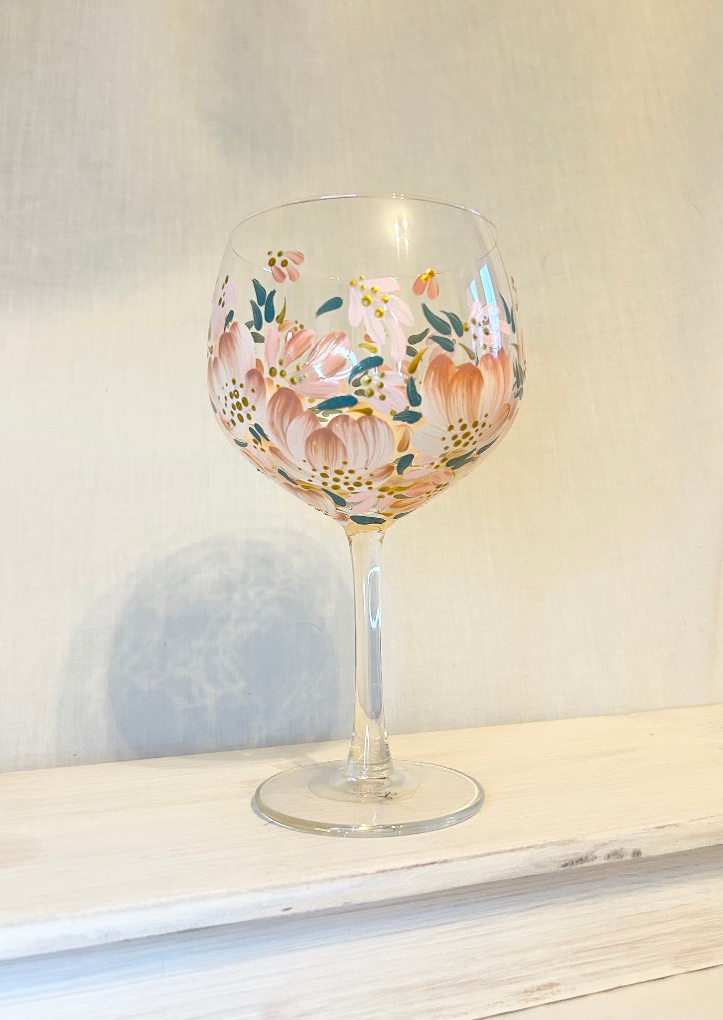 Hand-Painted Gin Glass