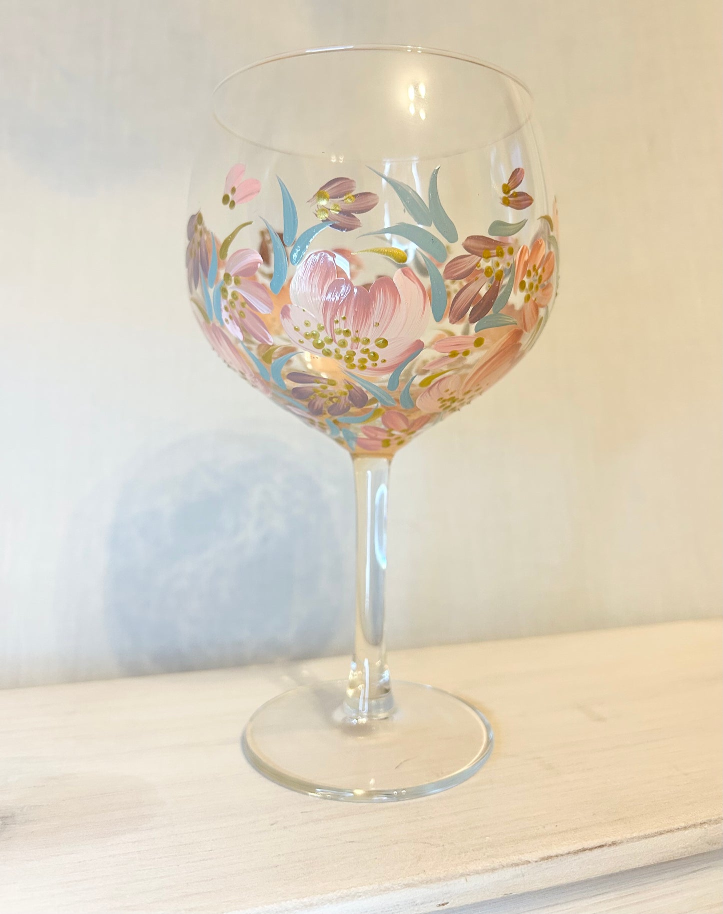 Hand-Painted Gin Glass