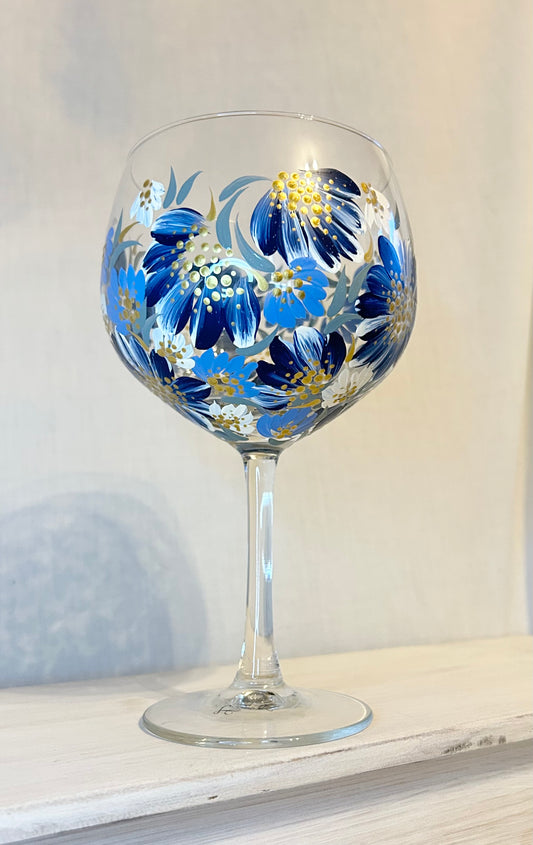 Hand-Painted Gin Glass