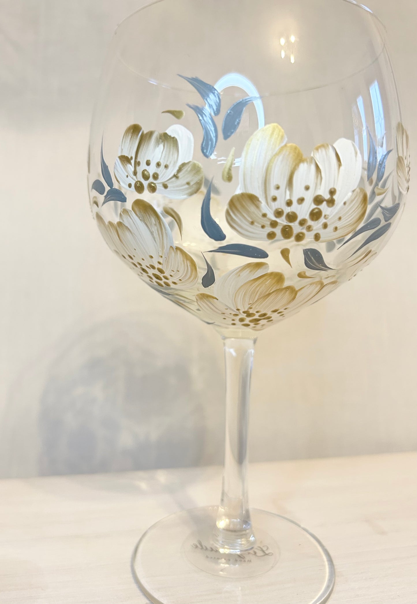 Hand-Painted Gin Glass