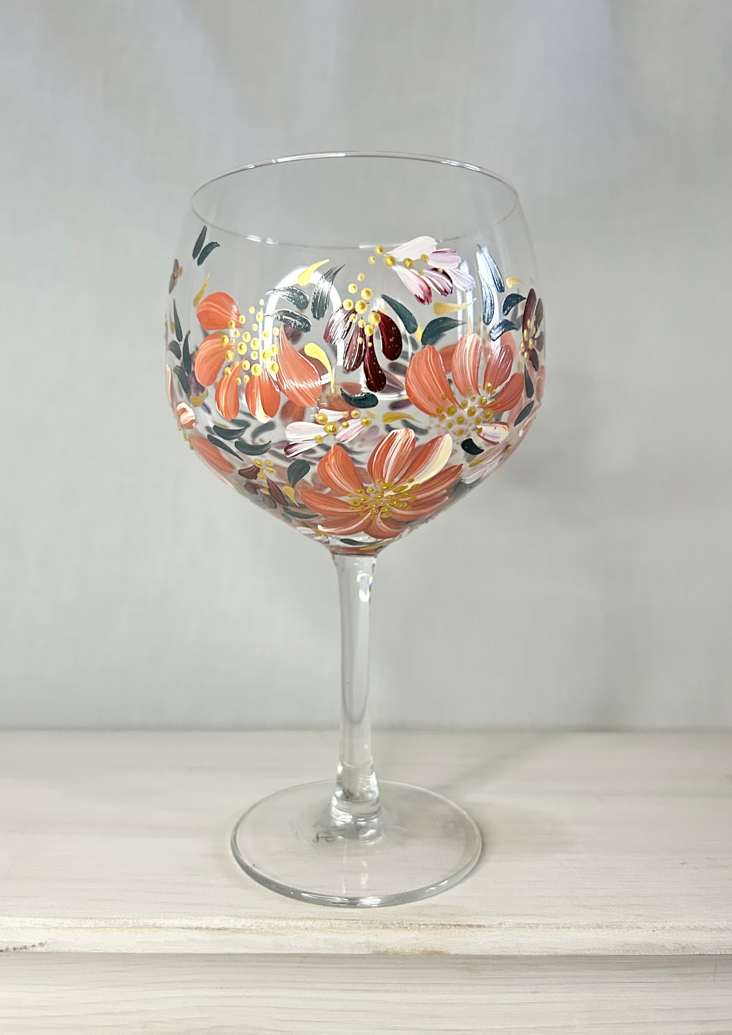 Hand-Painted Gin Glass