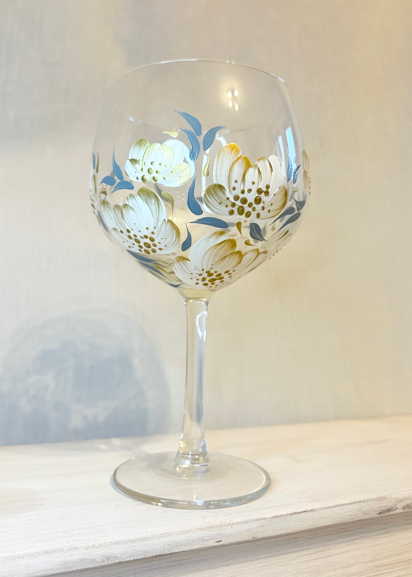 Hand-Painted Gin Glass