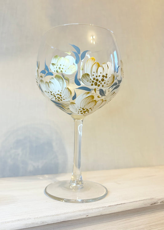 Hand-Painted Gin Glass